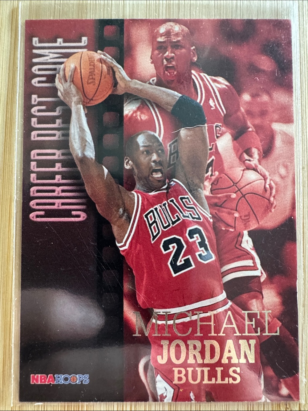 NBA Hoops Michael Jordan Red Bulls Trading Card Career Best Game #335